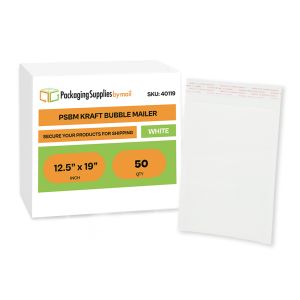 White Kraft Bubble Mailers - 12.5