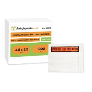 Packing List Envelopes - 4.5 x 5.5 Inch - Panel Face - 1000/Case