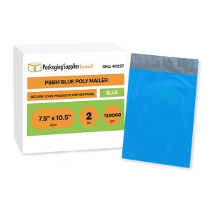Blue Poly Mailer - 7.5