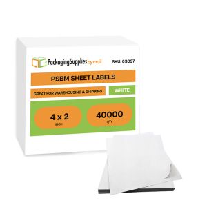 Laser Sheet Labels - 4 x 2 Inch - 40000 Sheets/Half Pallet