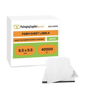 Laser Sheet Labels - 8.5 x 5.5 Inch - 40000 Sheets/Half Pallet