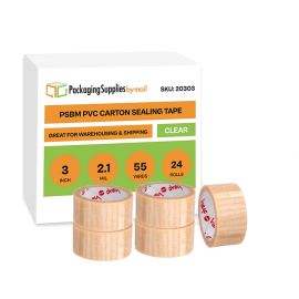 Clear PVC Carton Sealing Tape 24 Qty