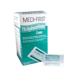 Medi First 1% Hydrocortisone Cream 144 Packets Box