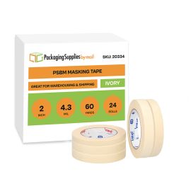 Professional Grade Ivory Masking Tape 24 Qty 2 Inch