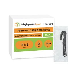 Reclosable Poly Bags 1000 Qty 3 x 6 Inch