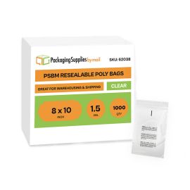 Resealable Poly Bags 1000 Qty 8 x 10 Inch
