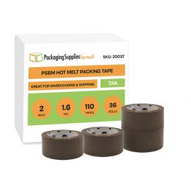 Tan Hot Melt Packing Tape 36 Qty