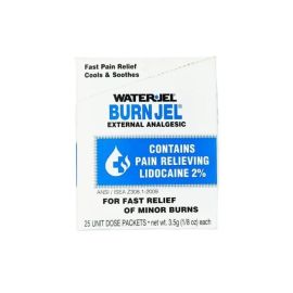 Water Jel Burn Relief Jel 3.5 gram Packets 25 Box