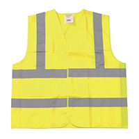 Class III Fluorescent Yellow W/ Silver Reflective Tape & Orange Trim