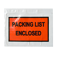 Packing List Enclosed Envelopes - Full Face