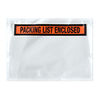 Packing List Enclosed Envelopes - Panel Face