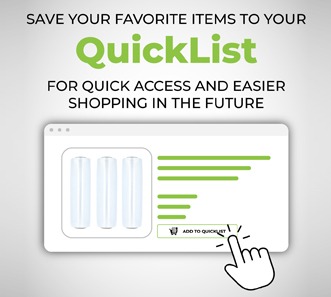 QuickList feature – save favorite items for faster shopping on PackagingSuppliesByMail